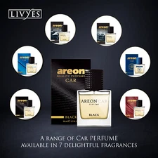 Areon Car Perfume 1.7 Fl Oz. (50ml) Glass Bottle Air Freshener Car, Truck, SUV