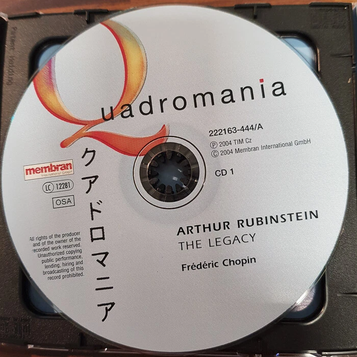 ARTHUR RUBINSTEIN: Quadromania - The Legacy    > EX/EX(4CD) - Bild 3 von 4