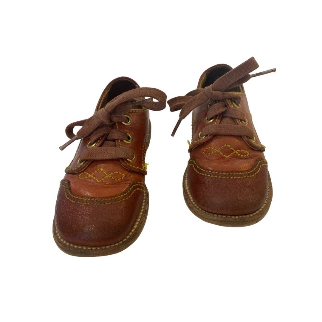 beechhurst queens children's shoe store leather dress shoes Vintage Buster Brown Brown Kids Shoes Leather Lace Up Dress 2 Toddler