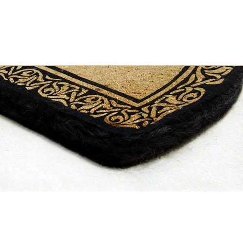 Welcome Mat Bella 22" x 36" Half Round HeavyDuty Coir Doormat - Accentuary - Picture 4 of 5