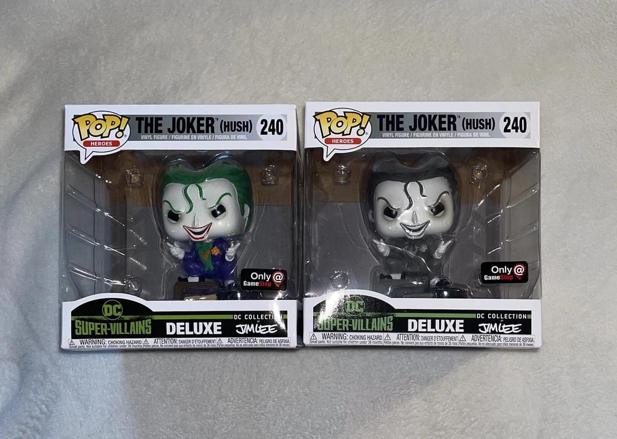 Funko Pop THE JOKER Lot Of 2 B W Jim Lee DC Collection GameStop 240