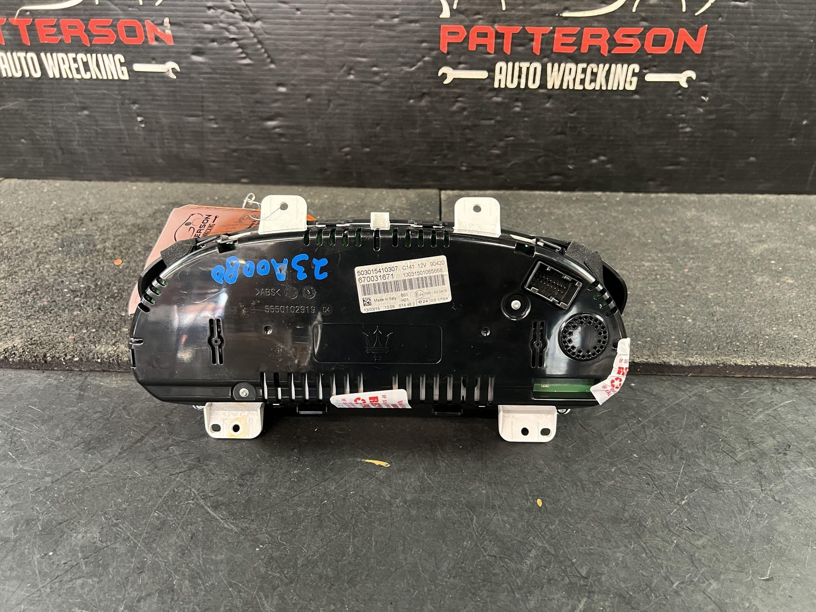 14-17 MASERATI GHIBLI SPEEDOMETER INSTRUMENT DASH GAUGE CLUSTER 15K ID 670031671