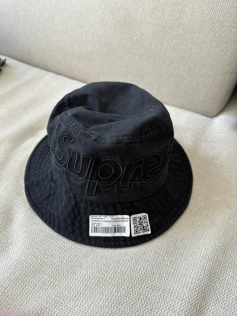Supreme Outline Denim Crusher Black S/M SS23