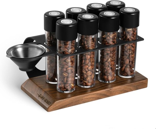 Tubos de grano de café portátiles con válvula de escape unidireccional - 8 contenedores duraderos - Imagen 3 de 9