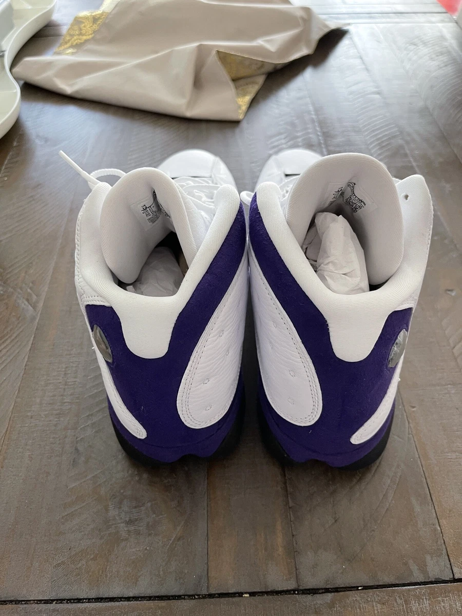 Jordan 13 retro lakers men's shoe clearance