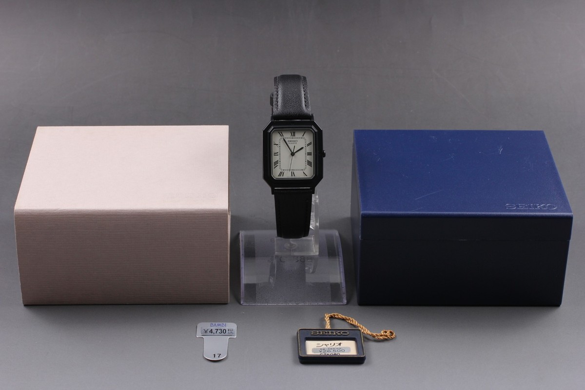 1982 Seiko Chariot 6431-5170 Steve Jobs Octagon Black Mens