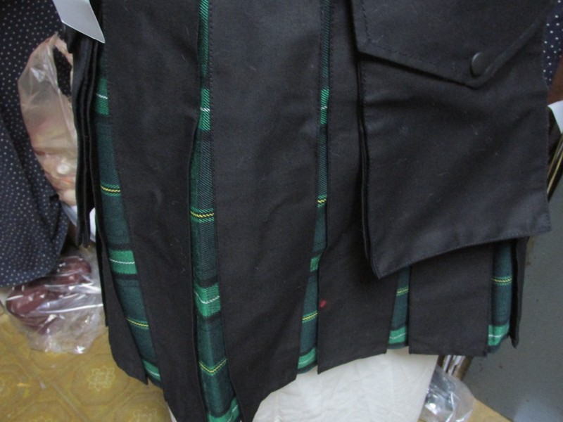 SCOTTISH UTILITY QUILT - GREEN PLAID"" NWT - SIZE 30-32