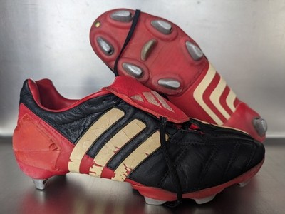 adidas Predator Mania TRX SG Gr. 38 UK 5 schwarz K-Leder WM 2002 Fußballschuhe