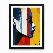 African Woman, Pop Art Art Print Fr Framed Wall Art Poster Canvas Print Picture