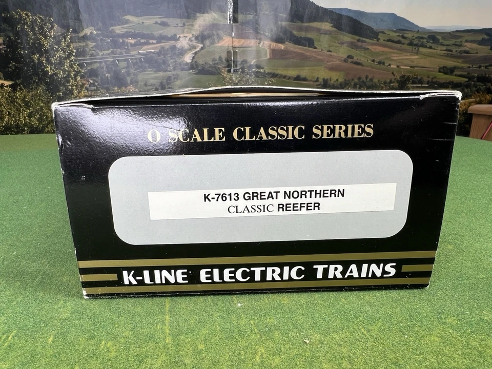 K-LINE K-7613 GREAT NORTHERN #7613 CLASSIC RREEFER CAR K7613 SEALED NEW IN BOX - Image 2 of 4