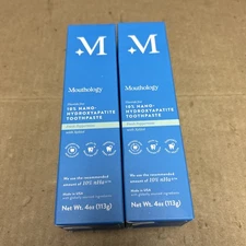 2 Mouthology 10% Nano Hydroxyapatite Toothpaste Fluoride Free Natural Remineral