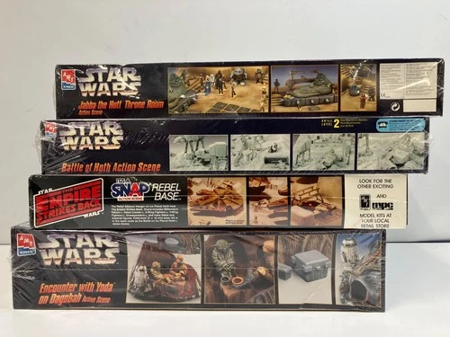 Vintage Lot Star Wars Action Scene Sets, 1992 Empire Strikes Back and more