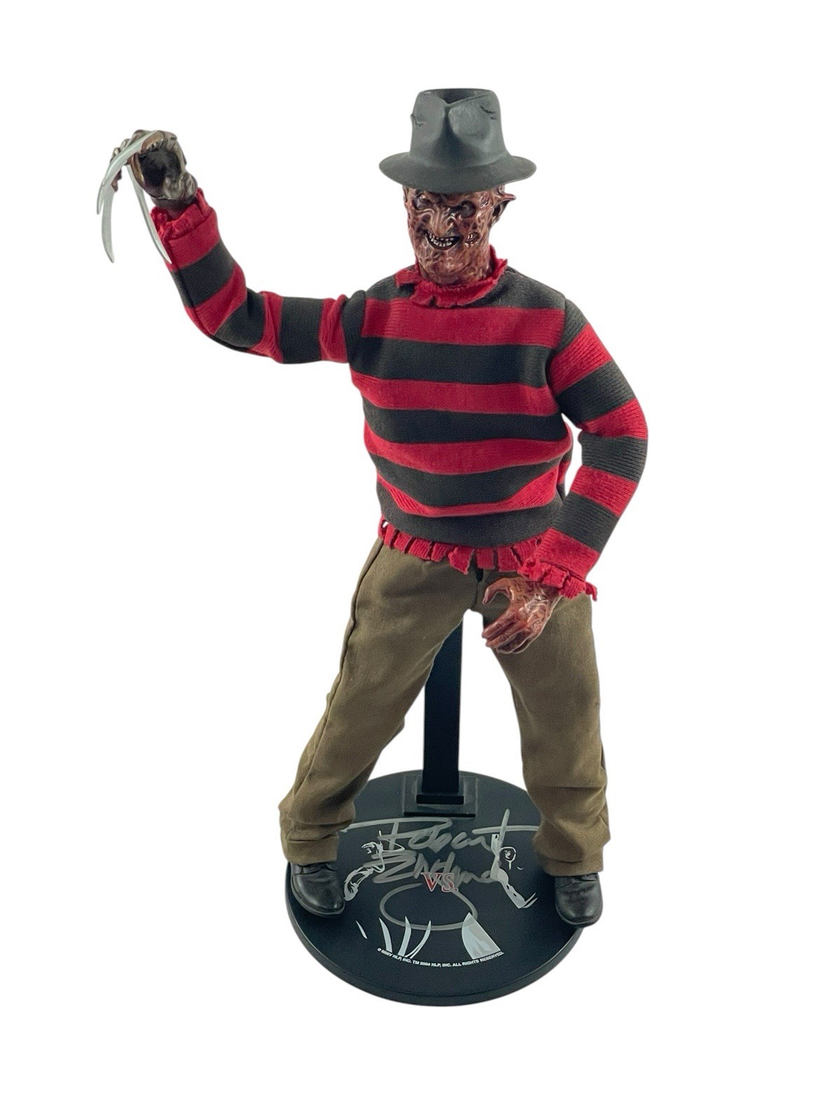 Robert Englund Signed 1/6 Sideshow Collectibles Freddy Krueger Action Figure COA