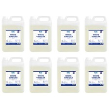 8x 5L White Vinegar Distilled for Glass Cleaning Cooking Pickling Stain Remover 0.75 per litre