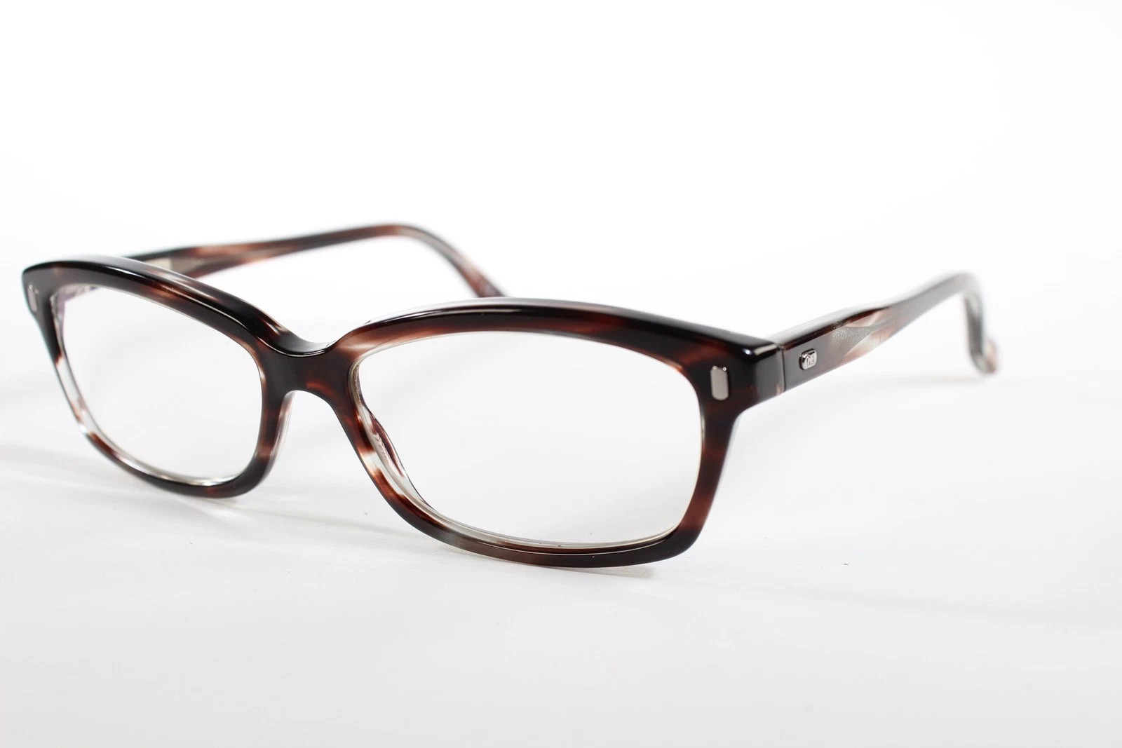 Giorgio Armani Eyeglasses GA 974 Women Brown Full Rim Plastic Glasses Frames