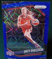Jacy Sheldon 2025 Panini Prizm Blue Velocity Washington Mystics #113