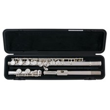 Yamaha YFL 222 Silver Student Flute Offset G Footjoint C with Hard Case Bag--
