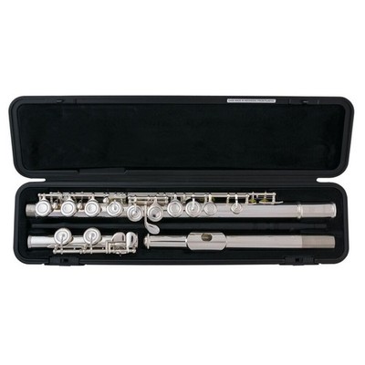 Yamaha YFL 222 Silver Student Flute Offset G Footjoint C with Hard Case + Bag--