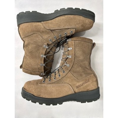 Belleville 675 ST Gore Tex Military Boots Mens 10R Steel Toe Tan