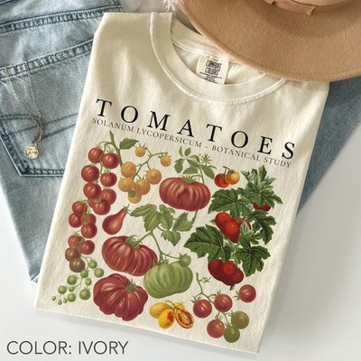 Tomato Fruit Comfort T-Shirt Garden Lover Food Plant Tee