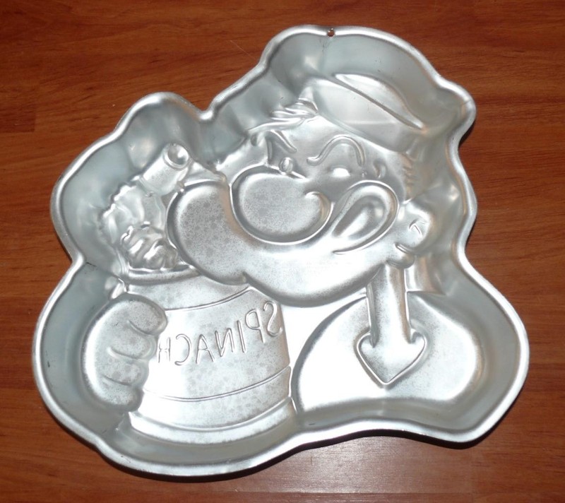 Vintage 1980 Popeye The Sailor Man Wilton cake pan 502-1719