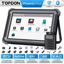 TOPDON Phoenix Plus 10.1”  OE-Level OBD2 Scanner Key Coding IMMO Diagnostic Tool