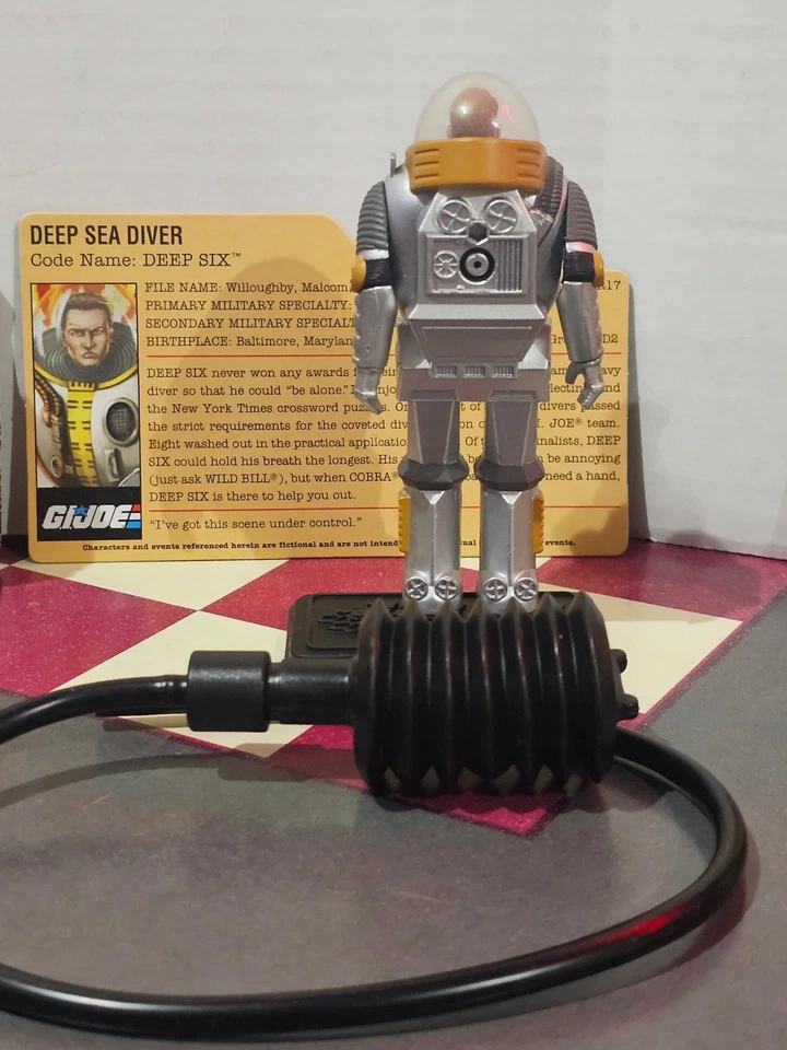 GI Joe Deep Six Diver 4" Action Figure 2008 Loose Vs Cobra 25th Hasbro - Image 2 of 2