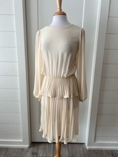 Peplum White 1980s Vintage Dresses for Women for sale | eBay