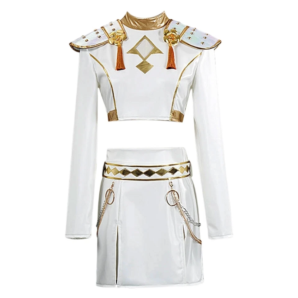 Niños Niñas KPop Cazadores de Demonios Zoey Disfraz Juego de Rol Conjunto de 3 Piezas Estilo C Foto 2 de 4