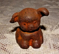Hubley Hines Pup Paperweight Antique Cast Iron - Made in USA