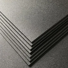 Pack of 2 ABS Plastic Sheet, Black Plastic Sheet 8" X 12" X 1/8" Thick (3Mm) Rig