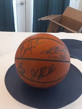 Utah Jazz 1998-1999 Team Auto NBA Spalding Basketball Karl Malone John Stockton