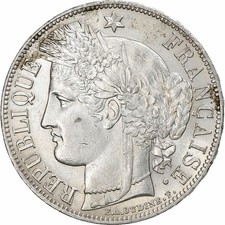 [#1201204] France, 5 Francs, Cérès, 1851, Paris, Silver, AU, KM:761.1