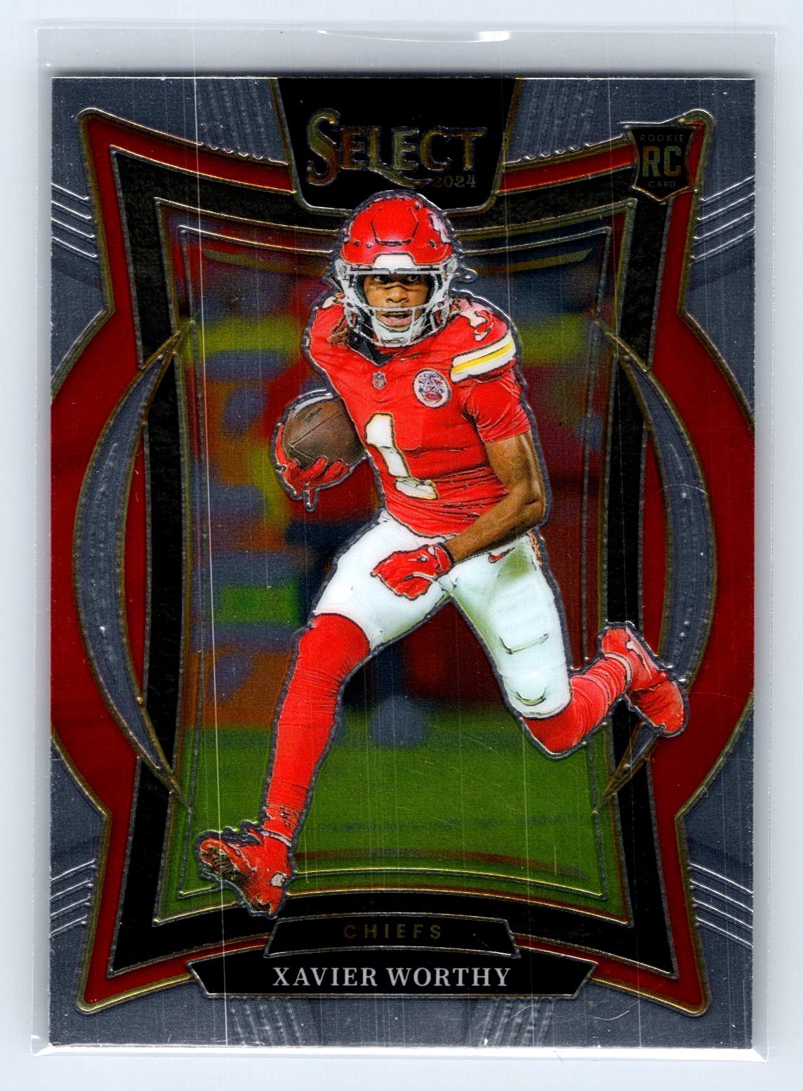 2024-25 Panini Select #32 Xavier Worthy Rookie RC Kansas City Chiefs