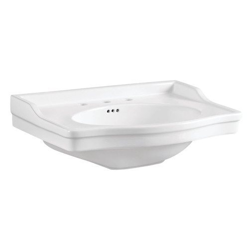 Kingston Brass VPB3308B Victorian 30"W Ceramic Console Sink - White