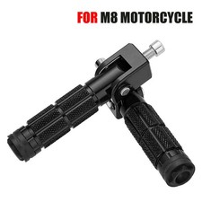 Motorcycle Rear Footpegs Footrests Foot Pegs Rests 90° Foldable Passenger Pedal