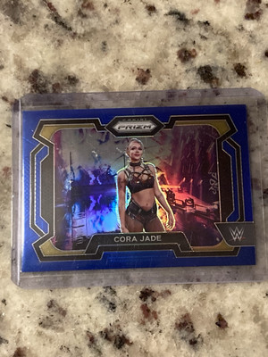 2024 Panini WWE Prizm Cora Jade Blue Parallel 14/199 SP