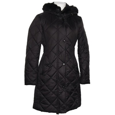 Larry Levine, Wintermantel, Damen, Größe: XS, Schwarz, Acryl/Polyester #RQw