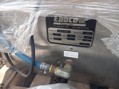 Ebbco Inc. Package Chiller, specifically Model EDM-PC-8000IL