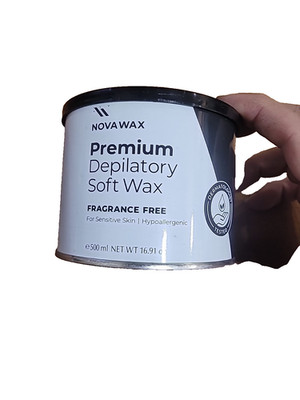 Depilatory Soft Wax Fragrance Free For Sensitive Skin Nova Wax 16.91oz