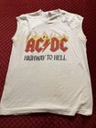 AC DC "Highway To Hell" Vintage Tour Band Rock Sleeveless Tee Shirt 1970s? 80s? — photo 1