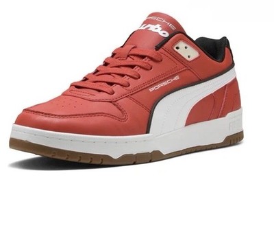 New PUMA Men s 9.5 PORSCHE LEGACY Turbo RBD GAME LOW Red Sneakers 42.5 Lace Sets