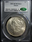 1891 Morgan Silver Dollar - CAC AU Details