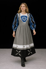 Woolen Landsknecht Gown, Renaissance Fair Dress,Medievals Clothing.