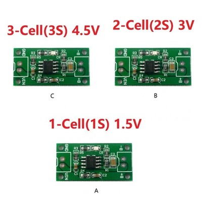 NiMH Battery Charger for 1.5V/3V/4.5V Cells Compact Charging Board (1S/2S/3S)
