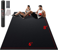 Large Exercise Mat for Home Workout,12  X6  /10'X6'/9'X6'/8'X6'/7'X5'/6'X4' 7Mm 