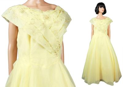 strapless open back dress Yellow Spaghetti Straps Satin Mermaid Long Prom Dress with Split Yellow / 14