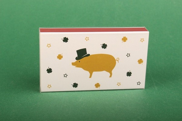 "StreichhöLzer \"Mr Pig\" Ihr Geschenkartikel Geschenk 45 St. Silvester Neujahr"-image