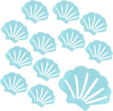 12Pcs Bathtub Stickers Non Slip, Shell Shaped Tubs Safety Shower Treads,Adhesive