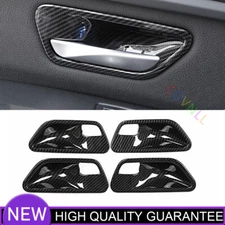 For BMW 3 4 Series GT 2013-2019 Carbon Fiber Inner Door Handle Bowl Cover Frame